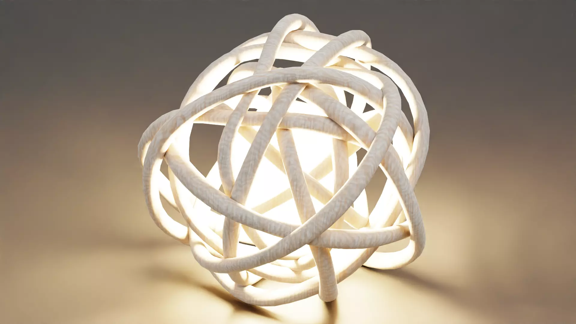 Decorative Lata Light Ball Low-poly 3D model_3