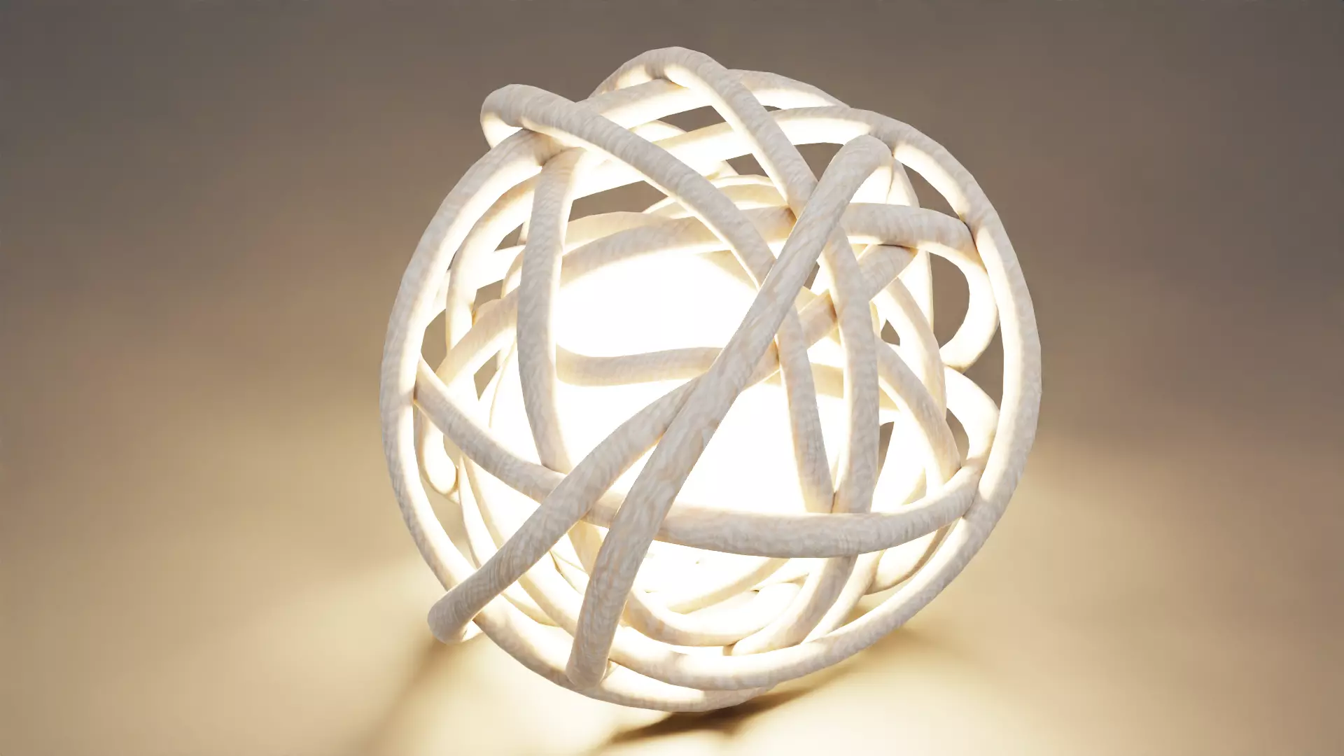 Decorative Lata Light Ball Low-poly 3D model_4