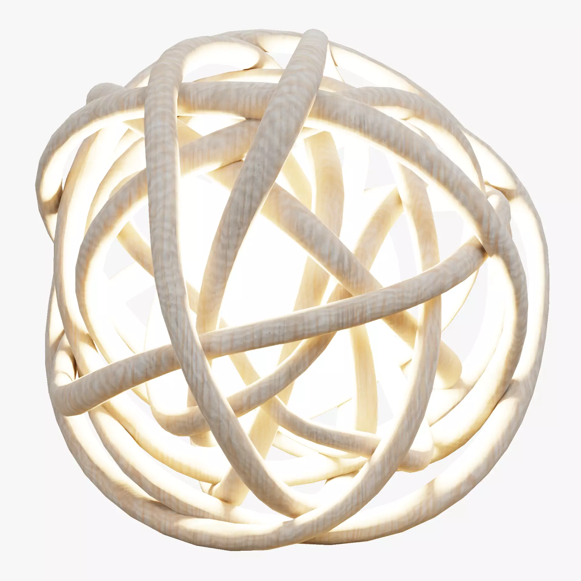 Decorative Lata Light Ball Low-poly 3D model_11