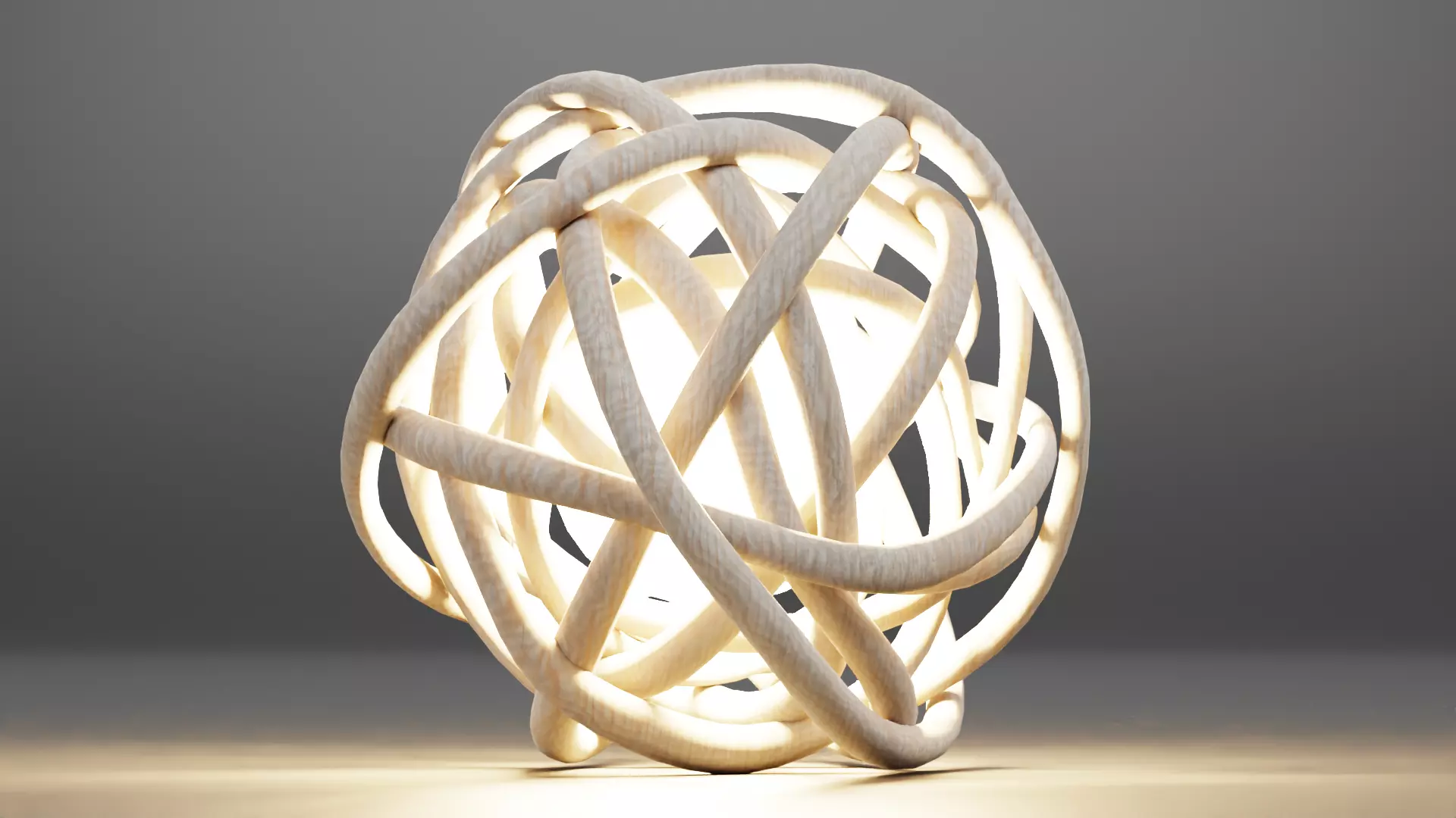 Decorative Lata Light Ball Low-poly 3D model_2