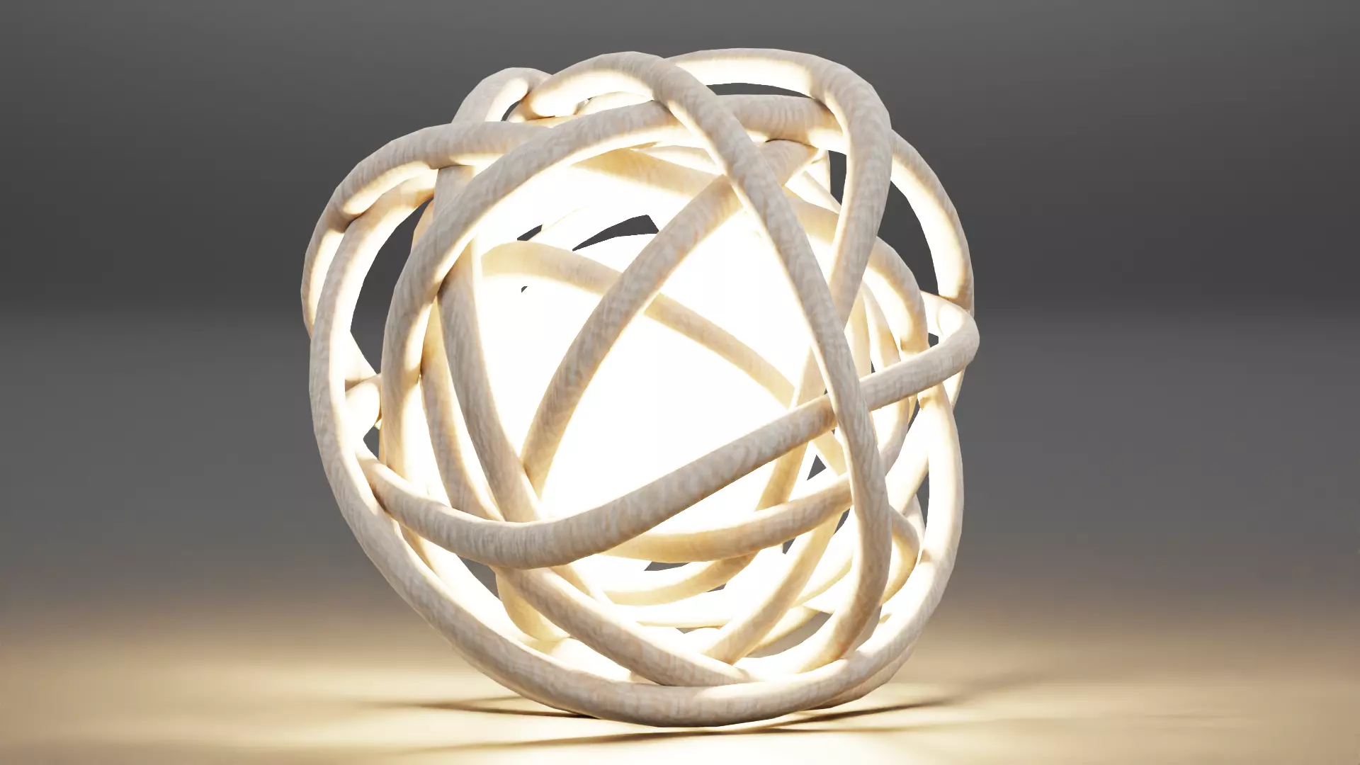 Decorative Lata Light Ball Low-poly 3D model_1