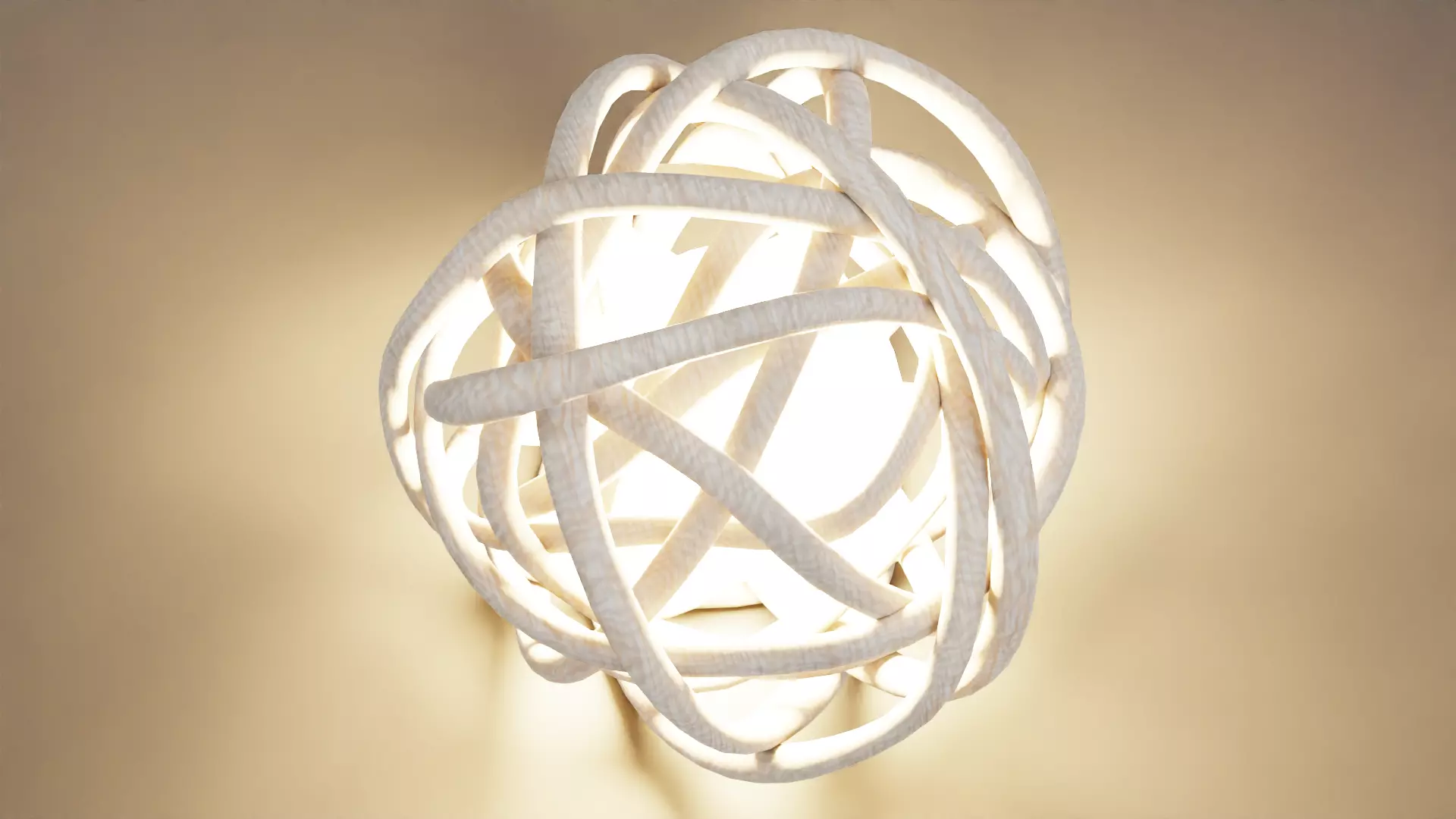 Decorative Lata Light Ball Low-poly 3D model_5