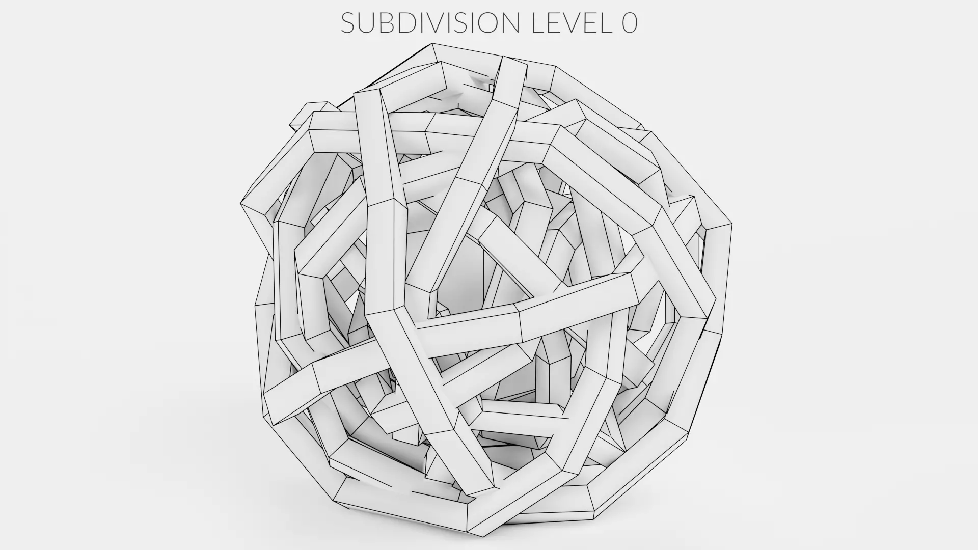 Decorative Lata Light Ball Low-poly 3D model_7