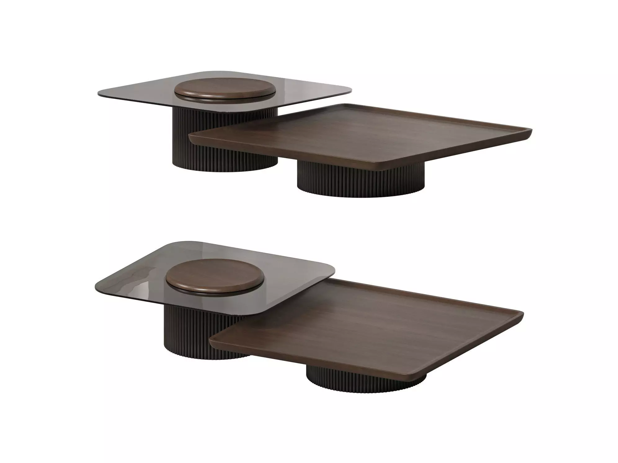 Solid Middle Coffee Table 3D model_0