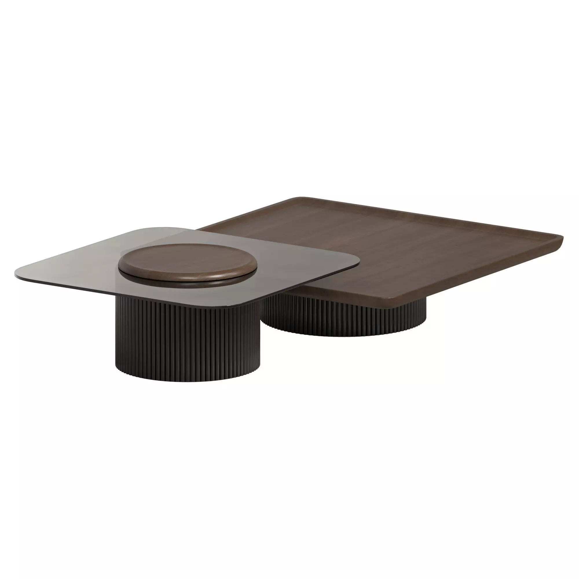 Solid Middle Coffee Table 3D model_8