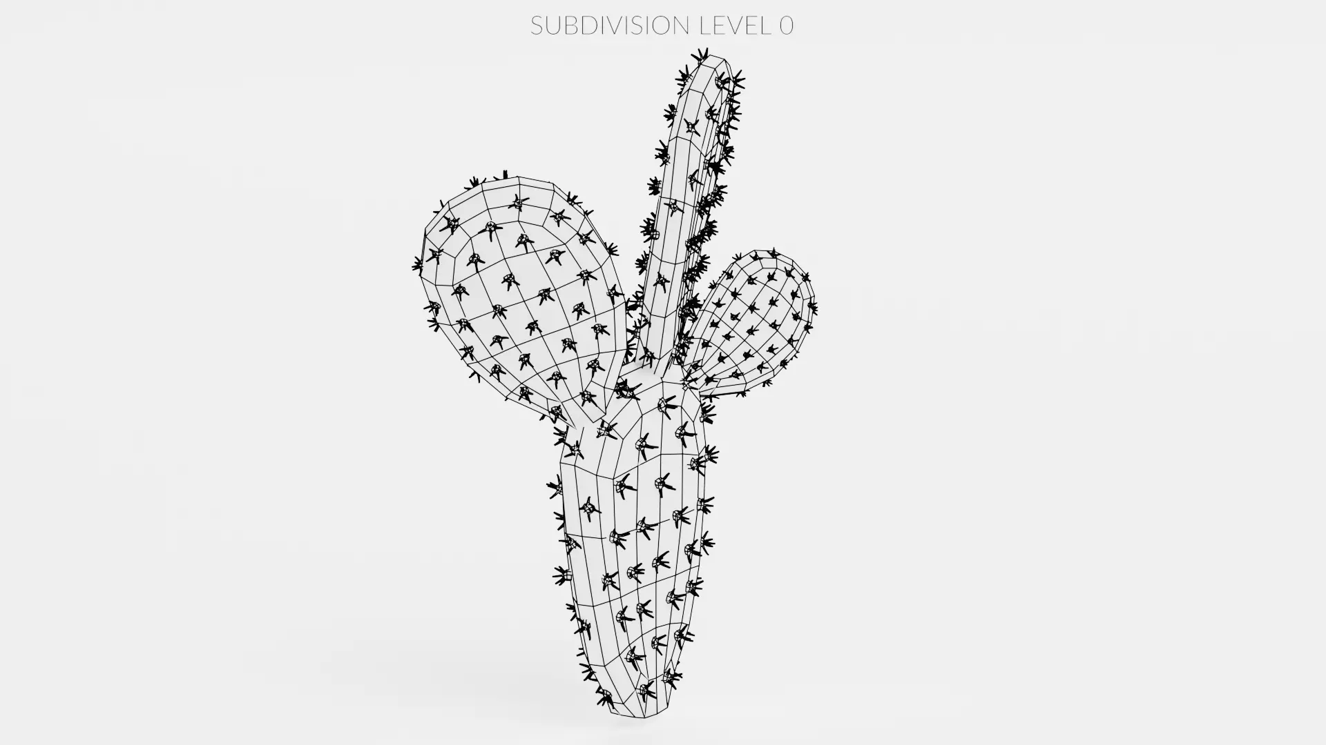 -Cactuses- Low-poly 3D model_21