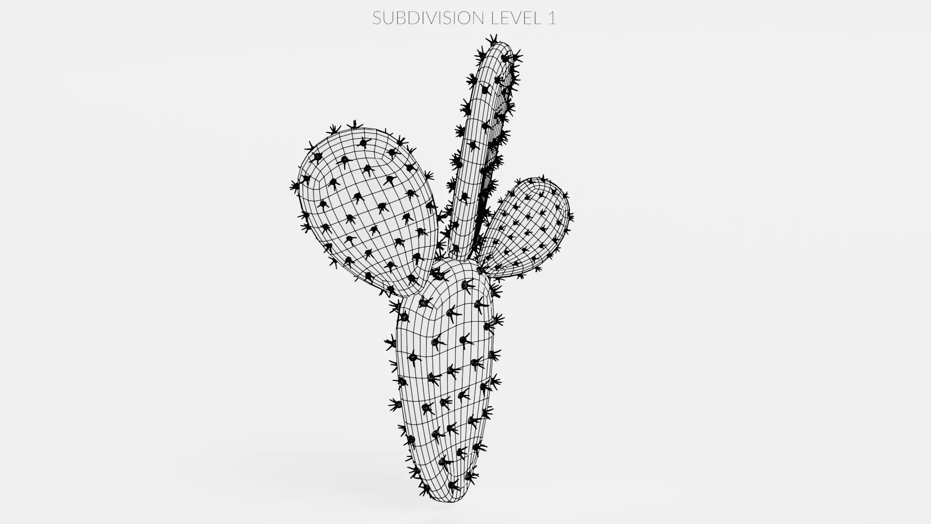 -Cactuses- Low-poly 3D model_22