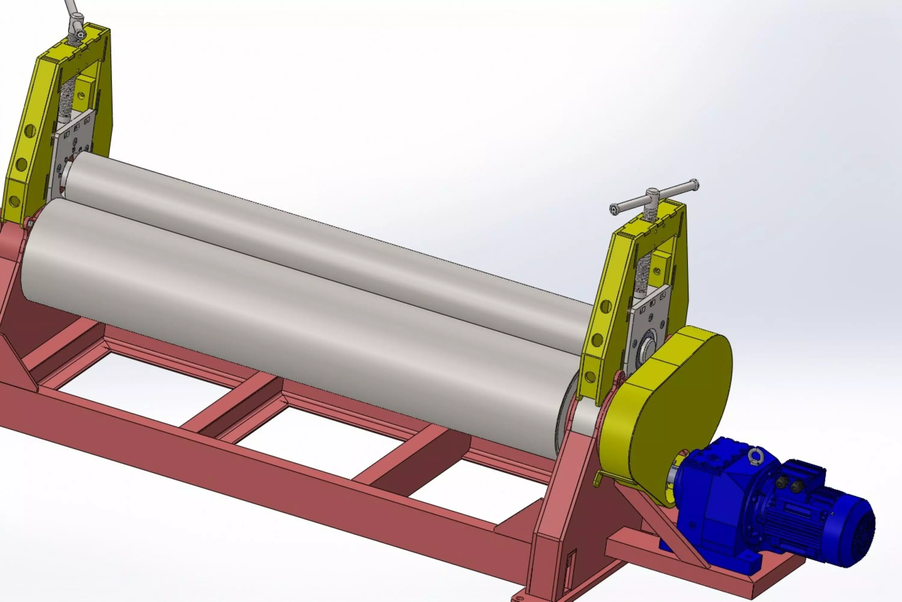 1800 mm cylindrical sheet metal bending machine 3D model_7
