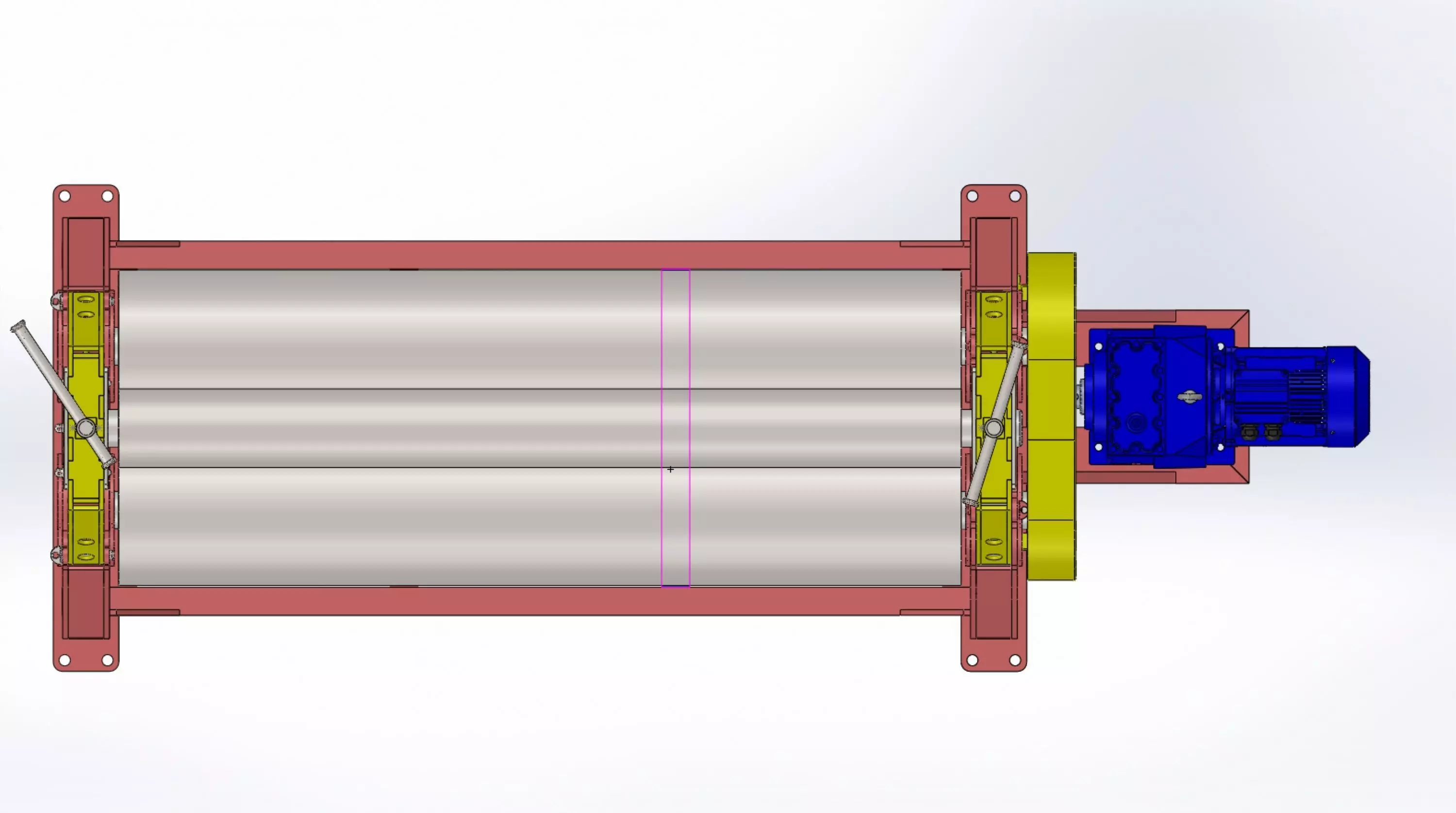 1800 mm cylindrical sheet metal bending machine 3D model_8