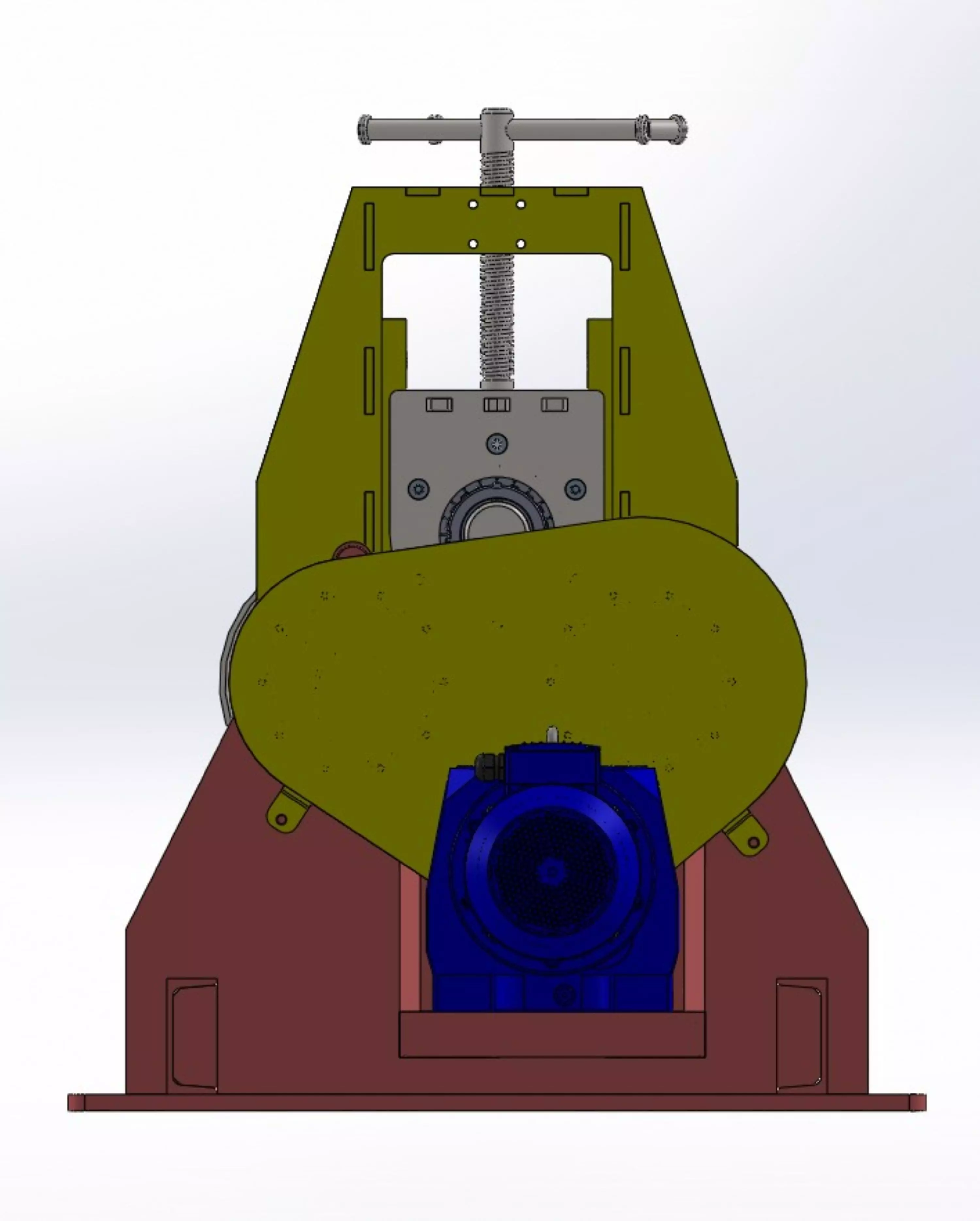 1800 mm cylindrical sheet metal bending machine 3D model_10