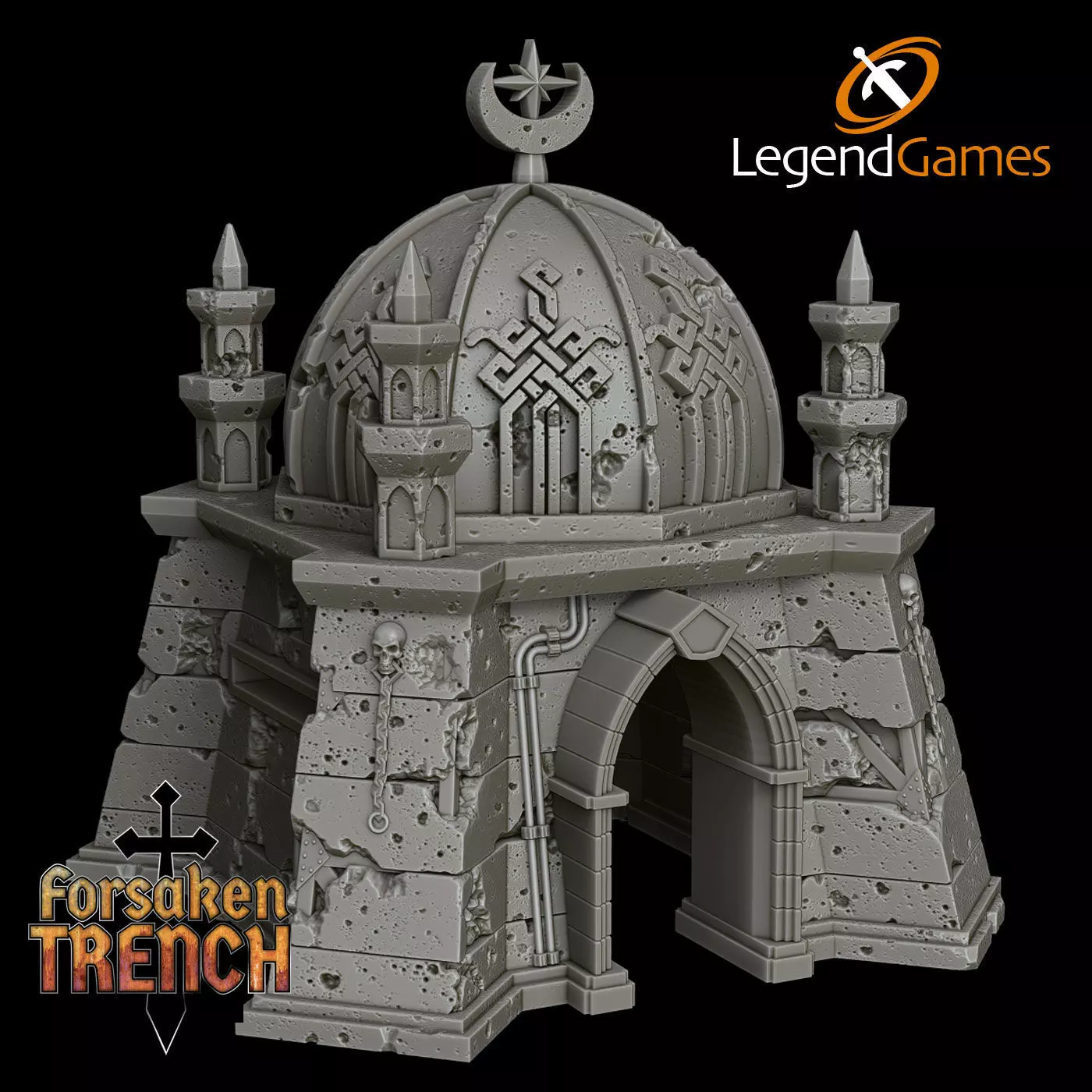 LegendGames Trench Crusade Battlefield Bunker - a modular design 3D print model_5