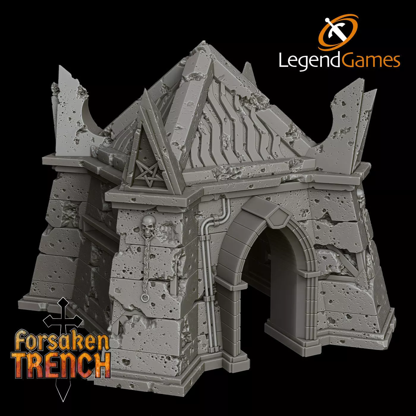 LegendGames Trench Crusade Battlefield Bunker - a modular design 3D print model_2