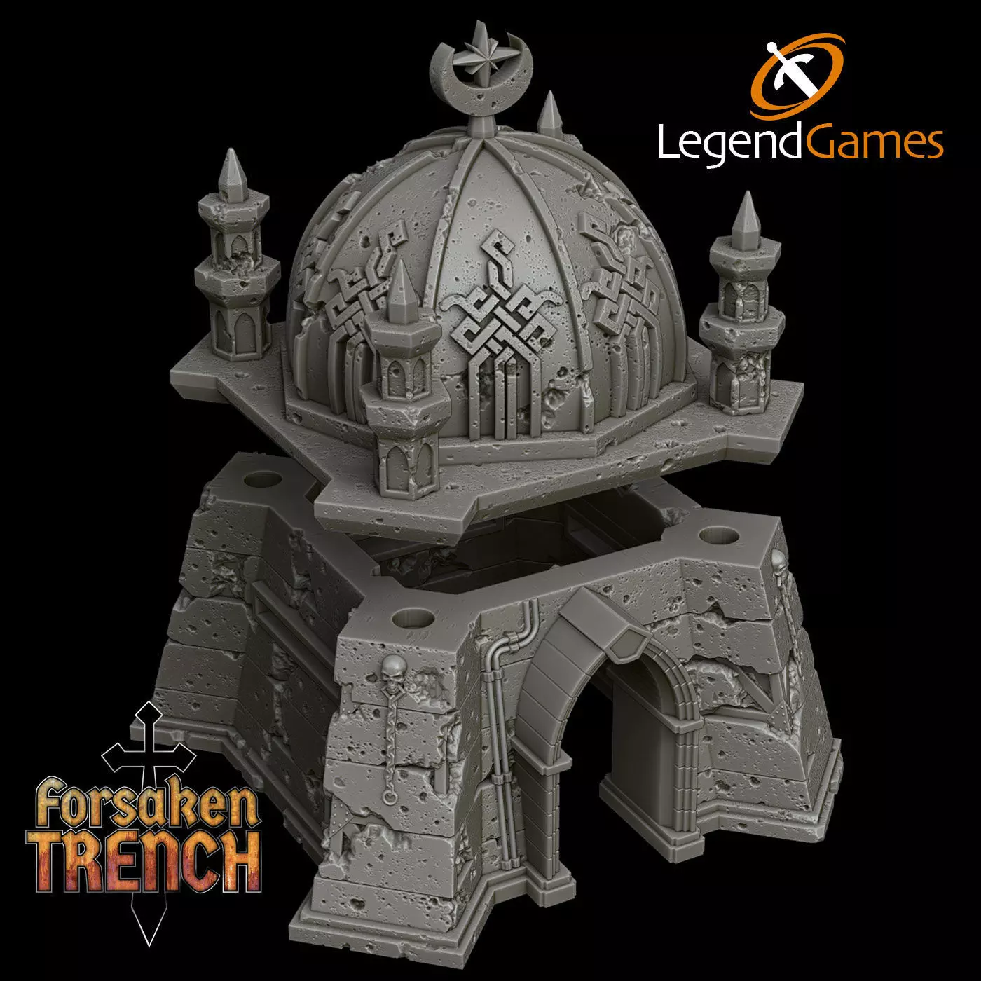 LegendGames Trench Crusade Battlefield Bunker - a modular design 3D print model_4
