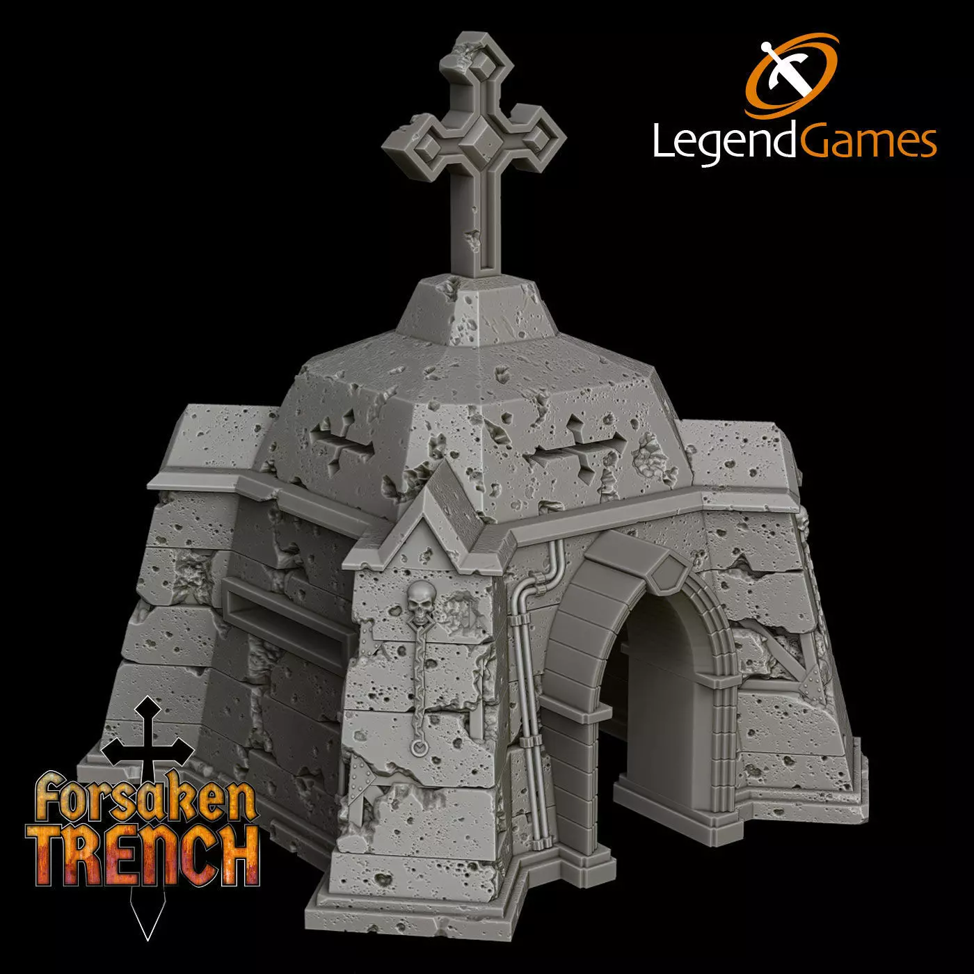 LegendGames Trench Crusade Battlefield Bunker - a modular design 3D print model_0