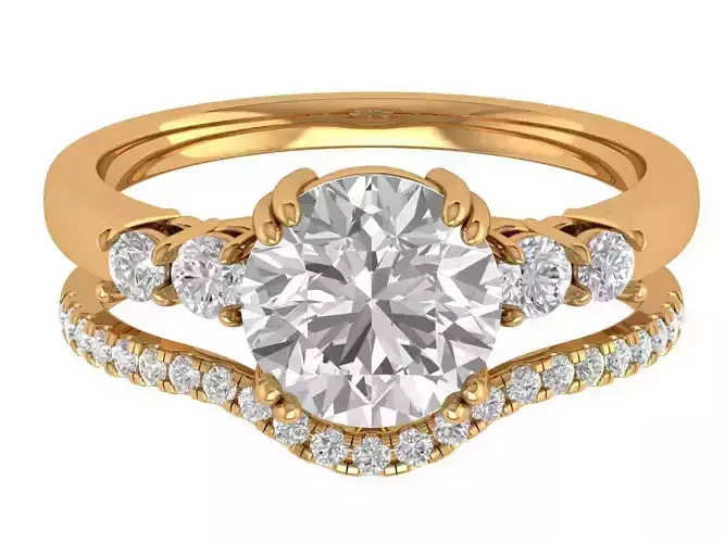 Round Engagement Ring