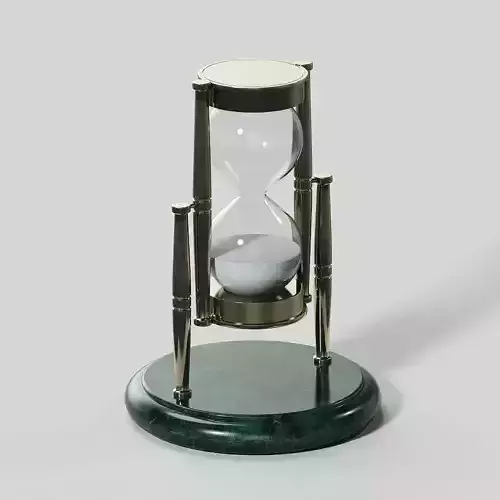 Brass and Marble Hourglass