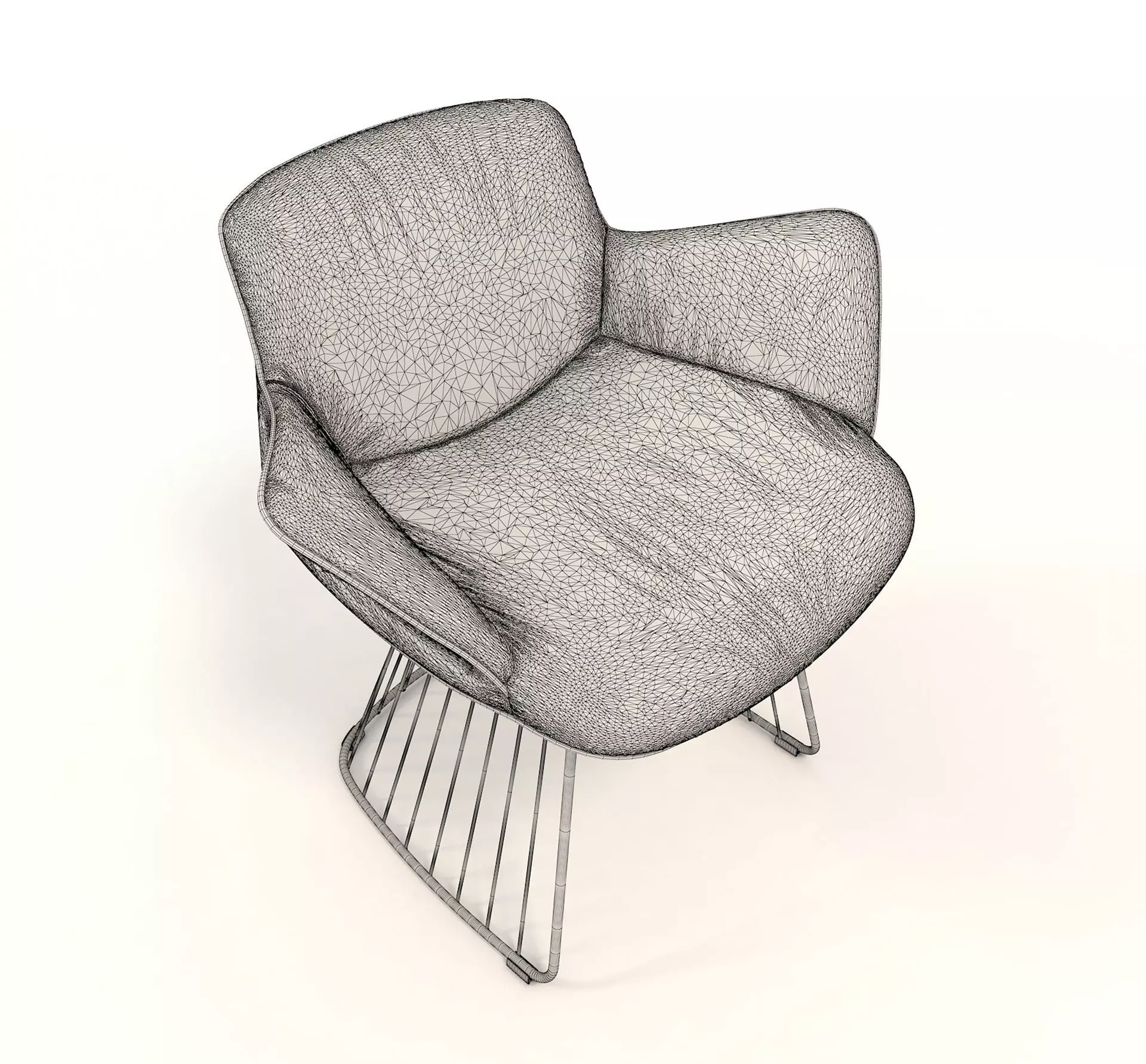 Modern Table and Chair Set 7 3D model_12