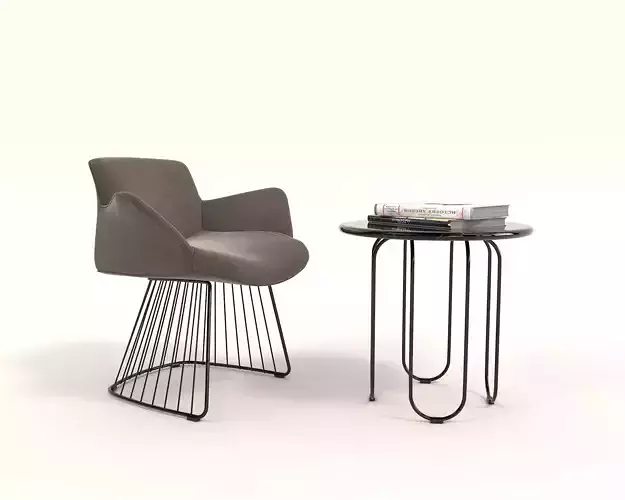 Modern Table and Chair Set 7