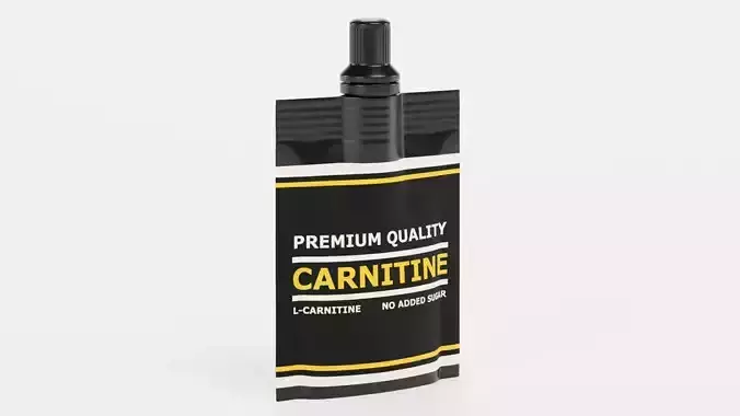Carnitine Gel - Product Concept Packaging Low-poly 3D model 3