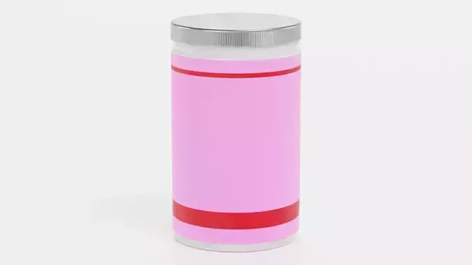 Collagen - Product Concept Packaging Low-poly 3D model 5
