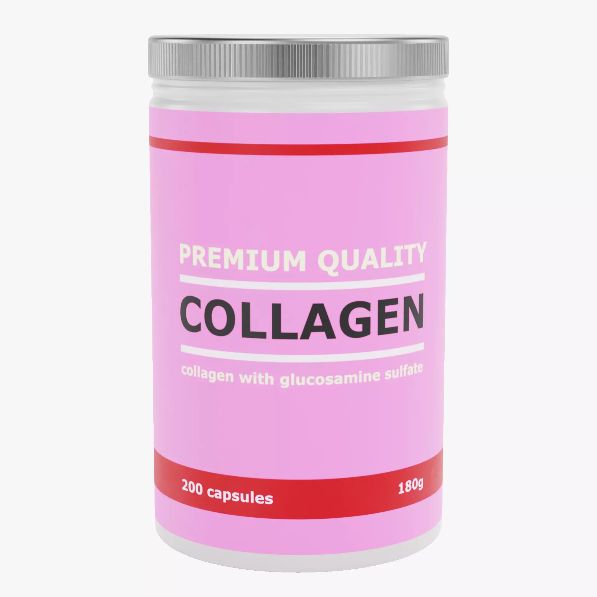 Collagen - Product Concept Packaging Low-poly 3D model_11
