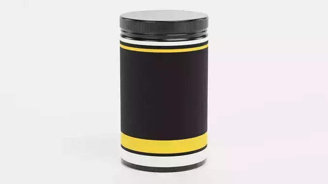Creatine - Product Concept Packaging Low-poly 3D model 5