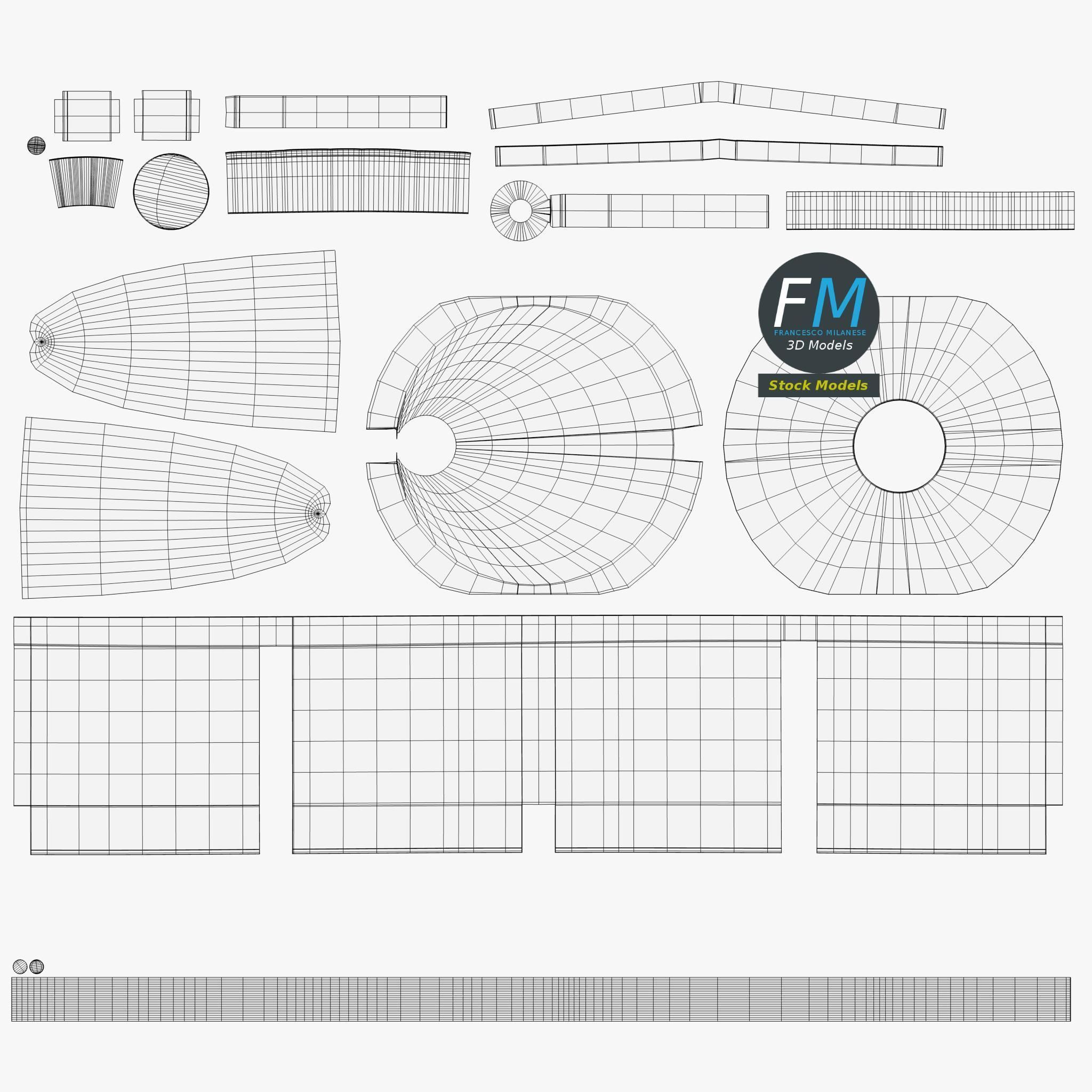 Schuko power plug 1 3D model_11
