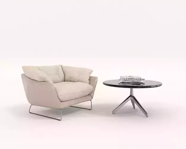 Modern Coffee Table and Armchair Set 21