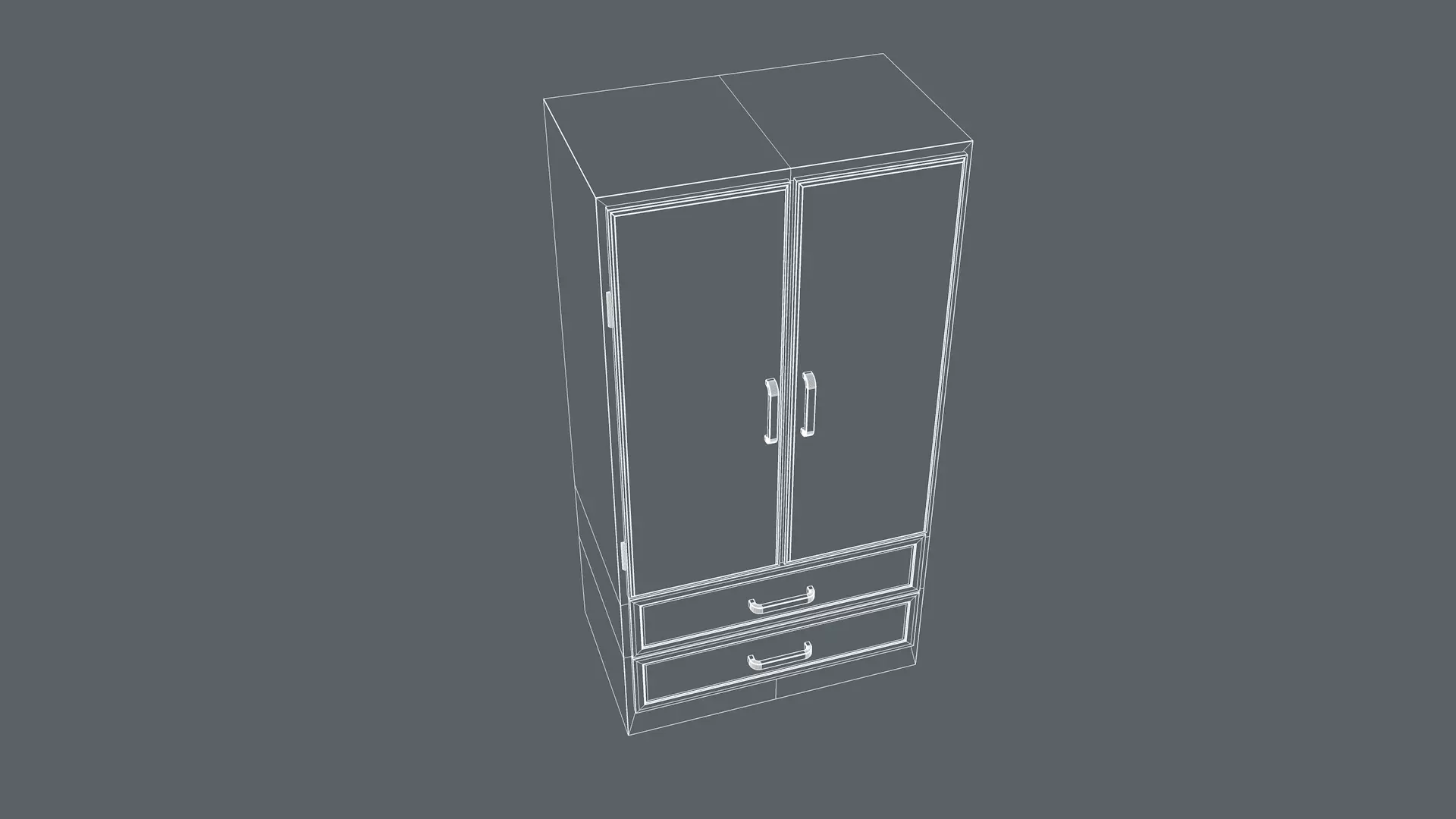 Wardrobe 3D model_14