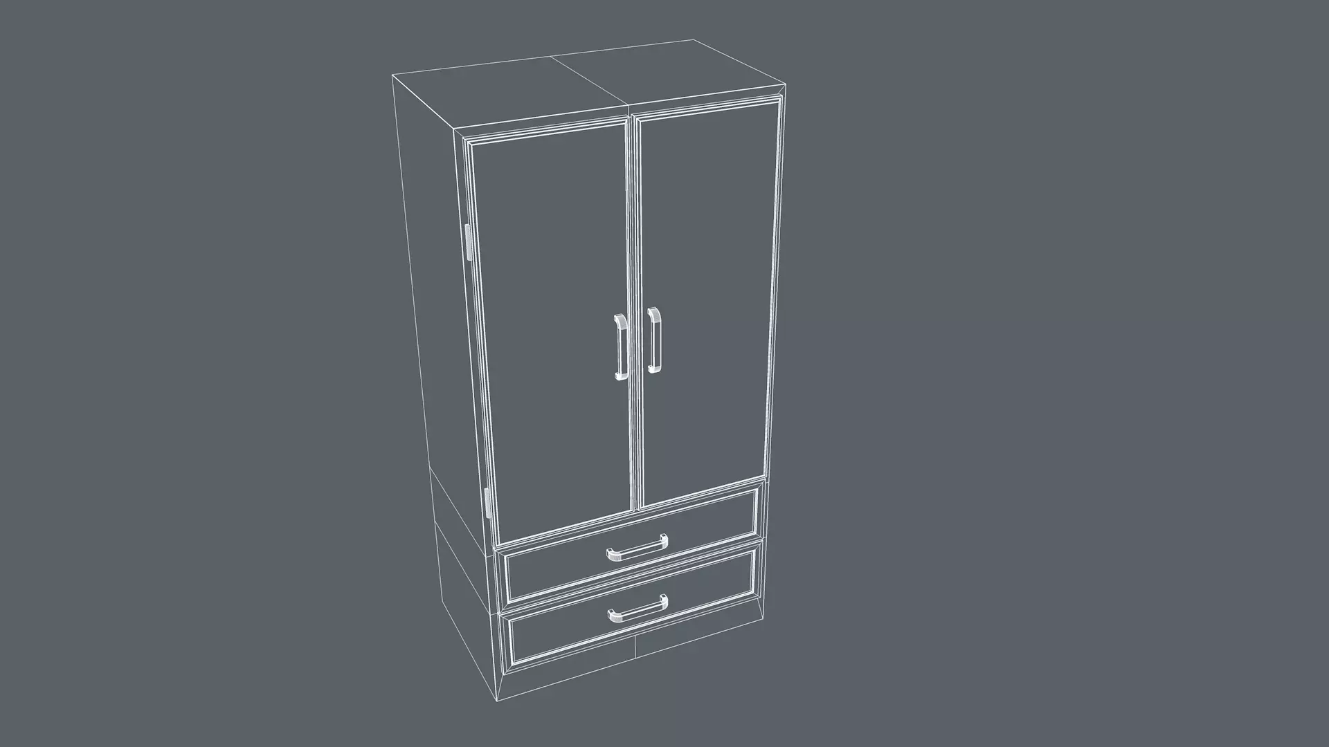 Wardrobe 3D model_8