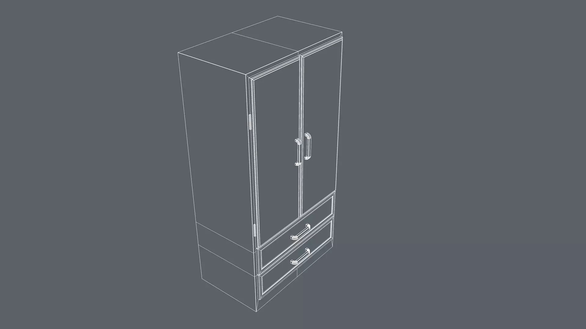 Wardrobe 3D model_9