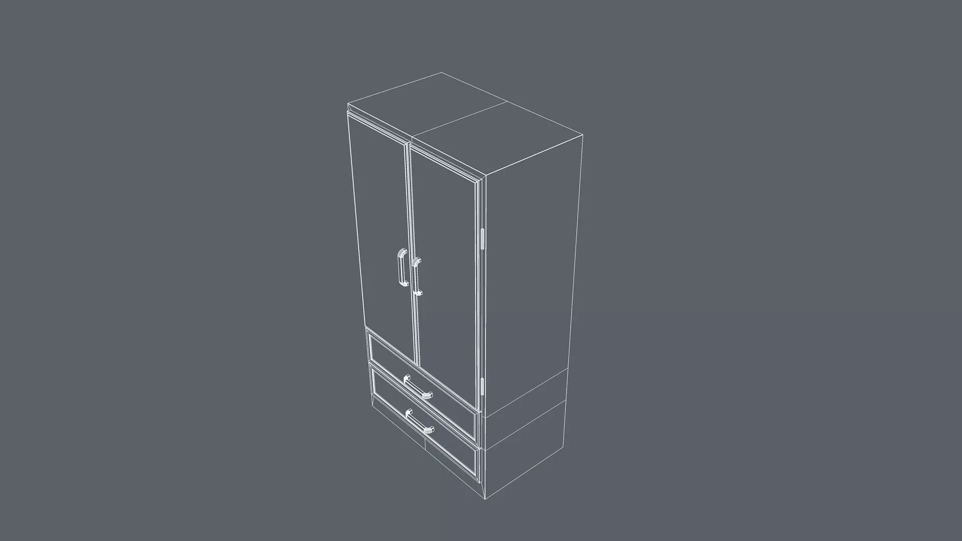 Wardrobe 3D model_11