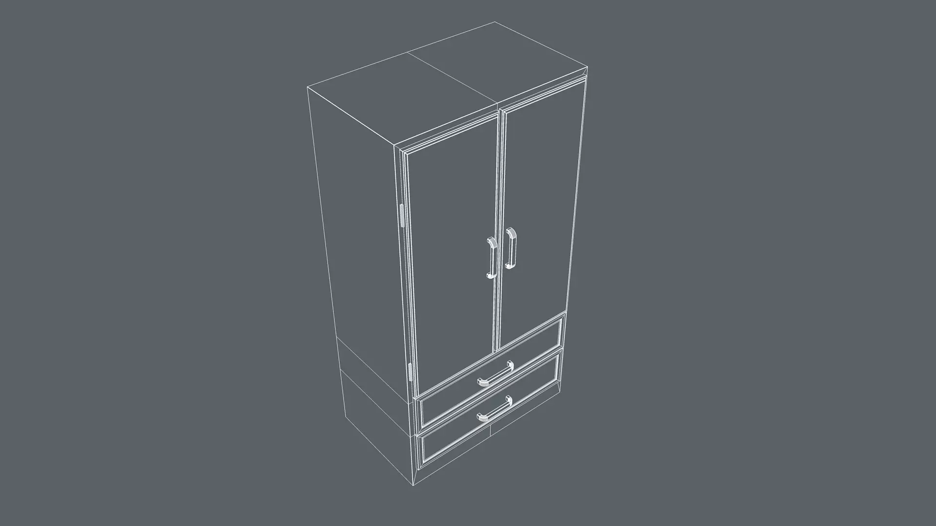 Wardrobe 3D model_13