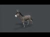 donkey Low-poly 3D model_1