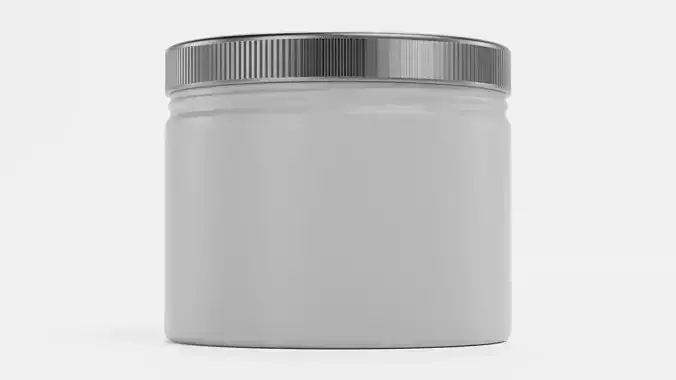 Universal Jar Container V1 - Product Packaging Low-poly 3D model 3