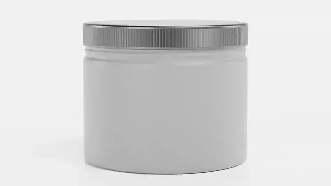 Universal Jar Container V1 - Product Packaging Low-poly 3D model 4
