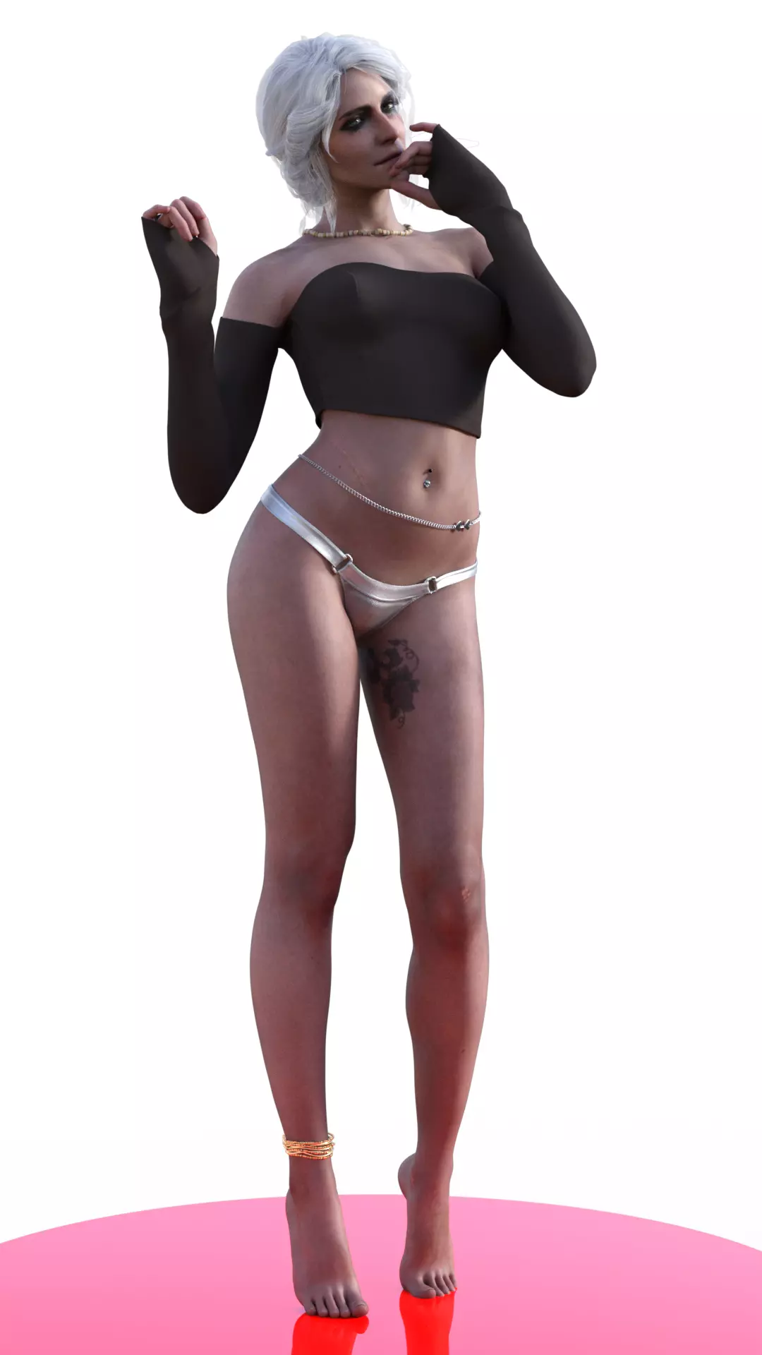 Ciri Enigmatic Elegance Meets Fierce Sensuality 3D print model_2
