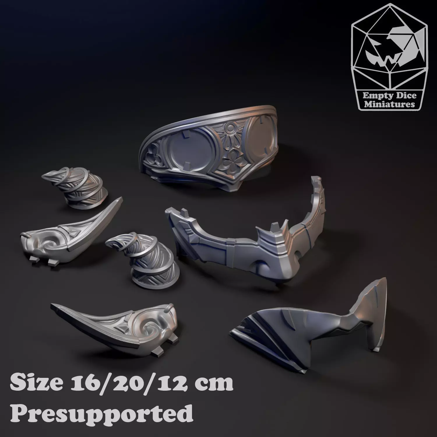 Tieflings masks 3D print model_2