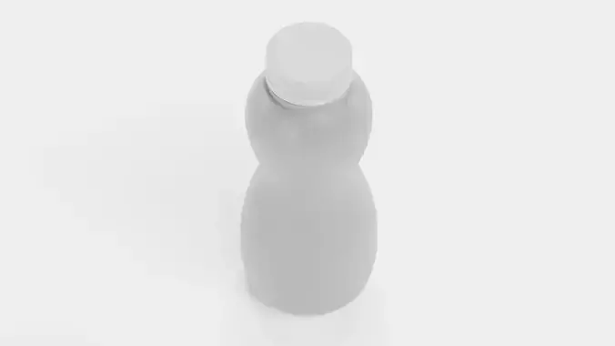 Universal Plastic Bottle V5 - Product Packaging Low-poly 3D model 5