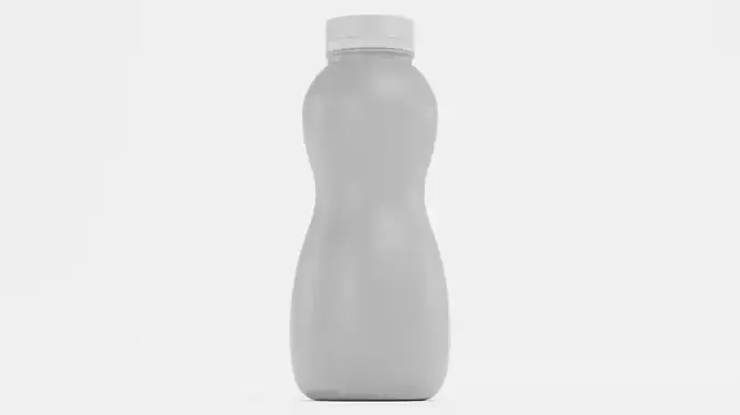 Universal Plastic Bottle V5 - Product Packaging Low-poly 3D model 3