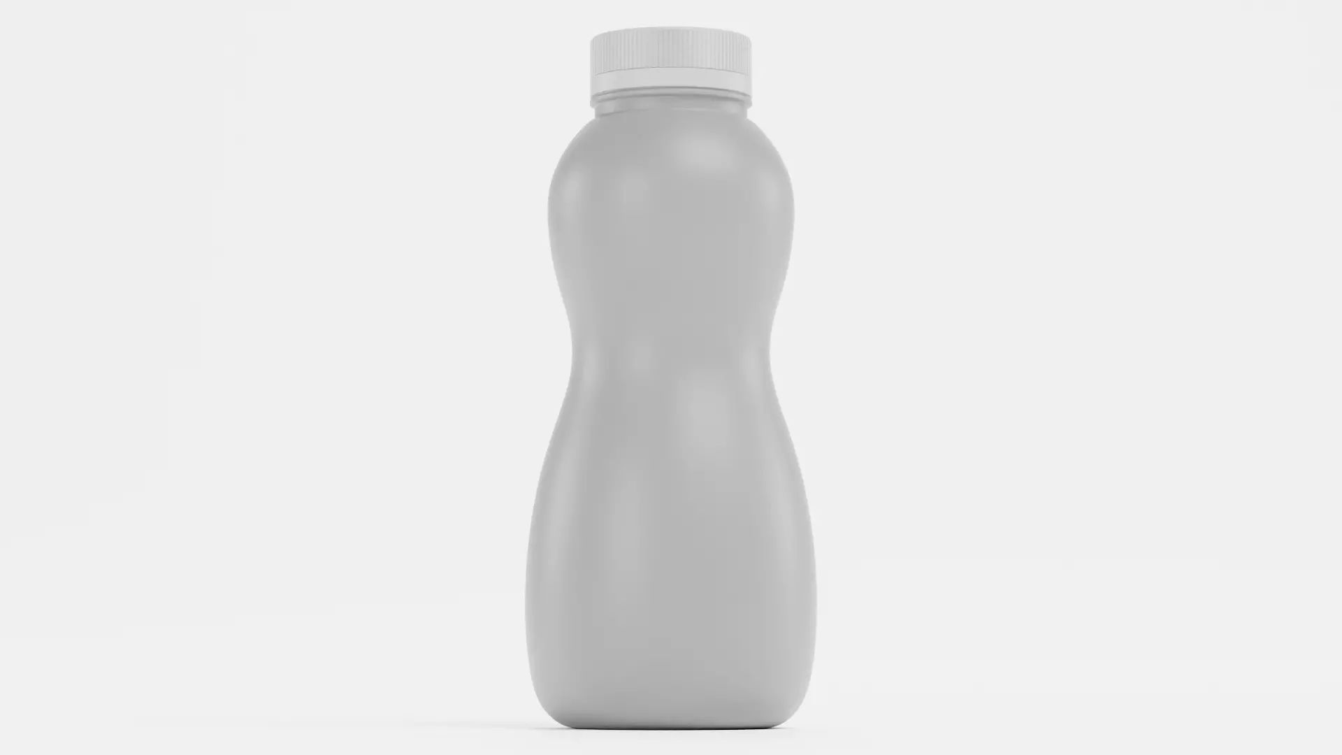 Universal Plastic Bottle V5 - Product Packaging Low-poly 3D model_2