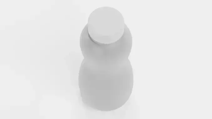 Universal Plastic Bottle V5 - Product Packaging Low-poly 3D model 6