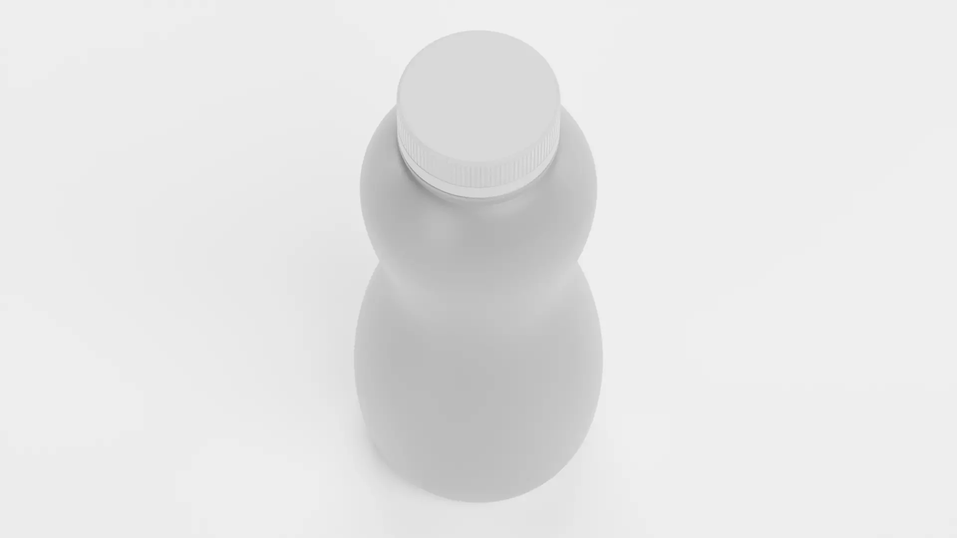 Universal Plastic Bottle V5 - Product Packaging Low-poly 3D model_5