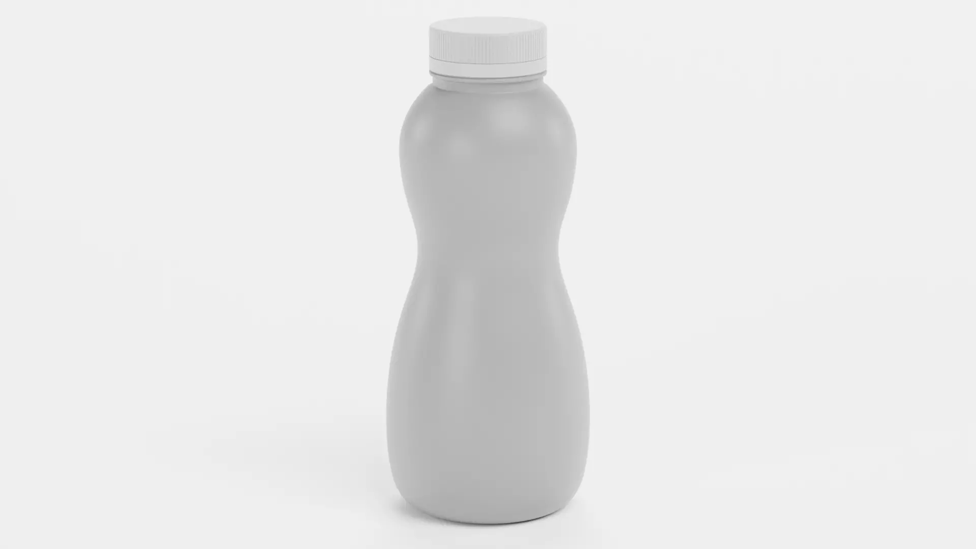 Universal Plastic Bottle V5 - Product Packaging Low-poly 3D model_0