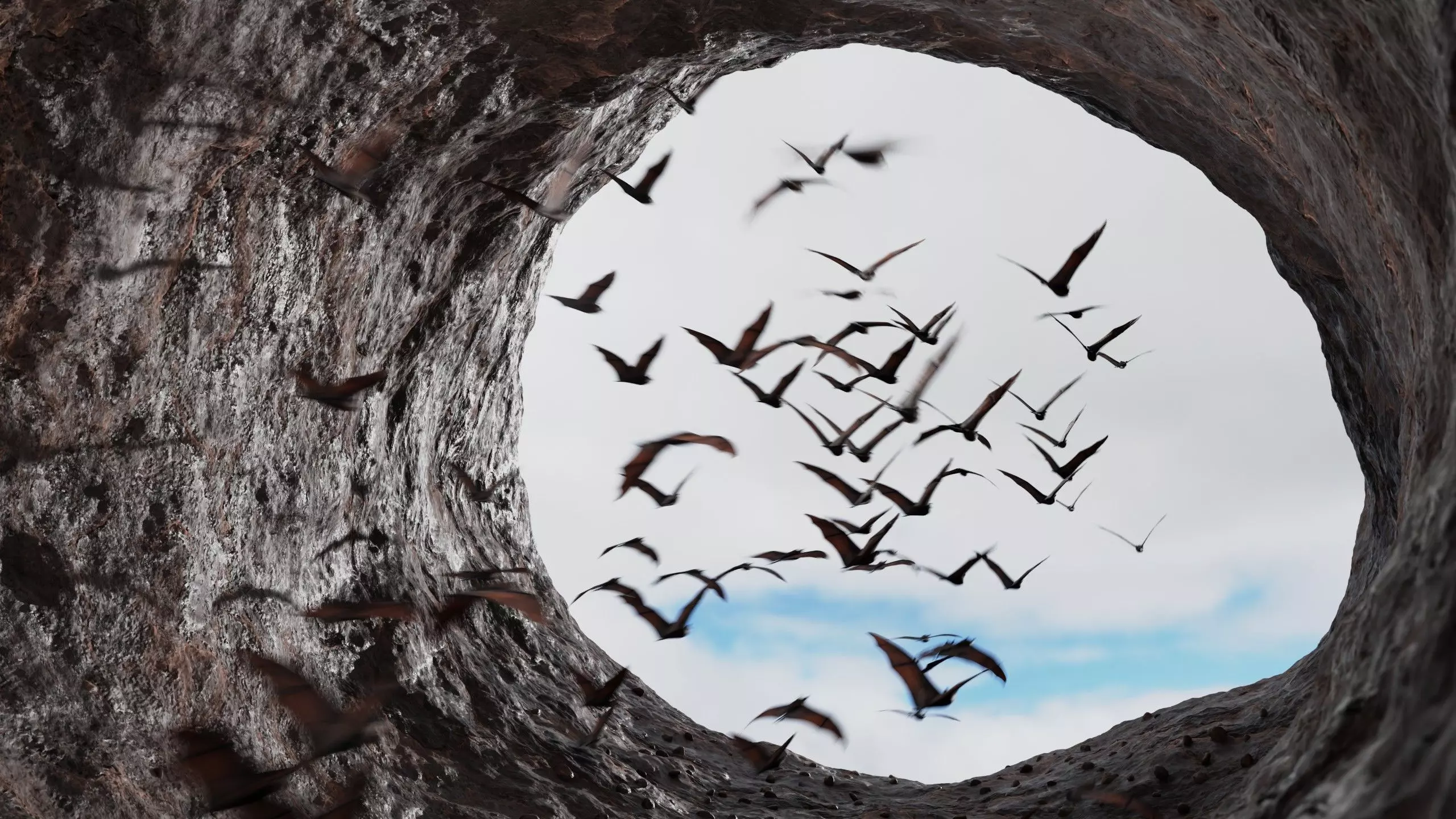 Animated Bats - Geometry Nodes 3D model_4