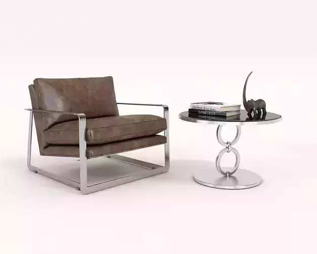 Modern Coffee Table and Armchair Set 22