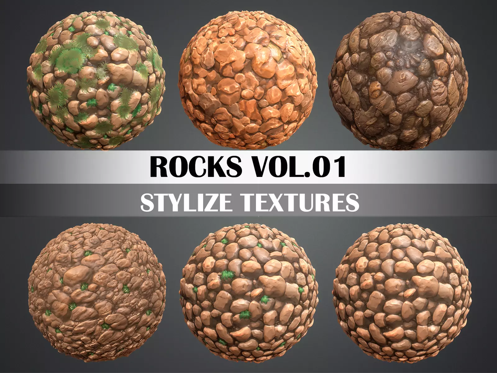 Stylized Rock Vol 01 - Hand Painted Texture  Texture_0