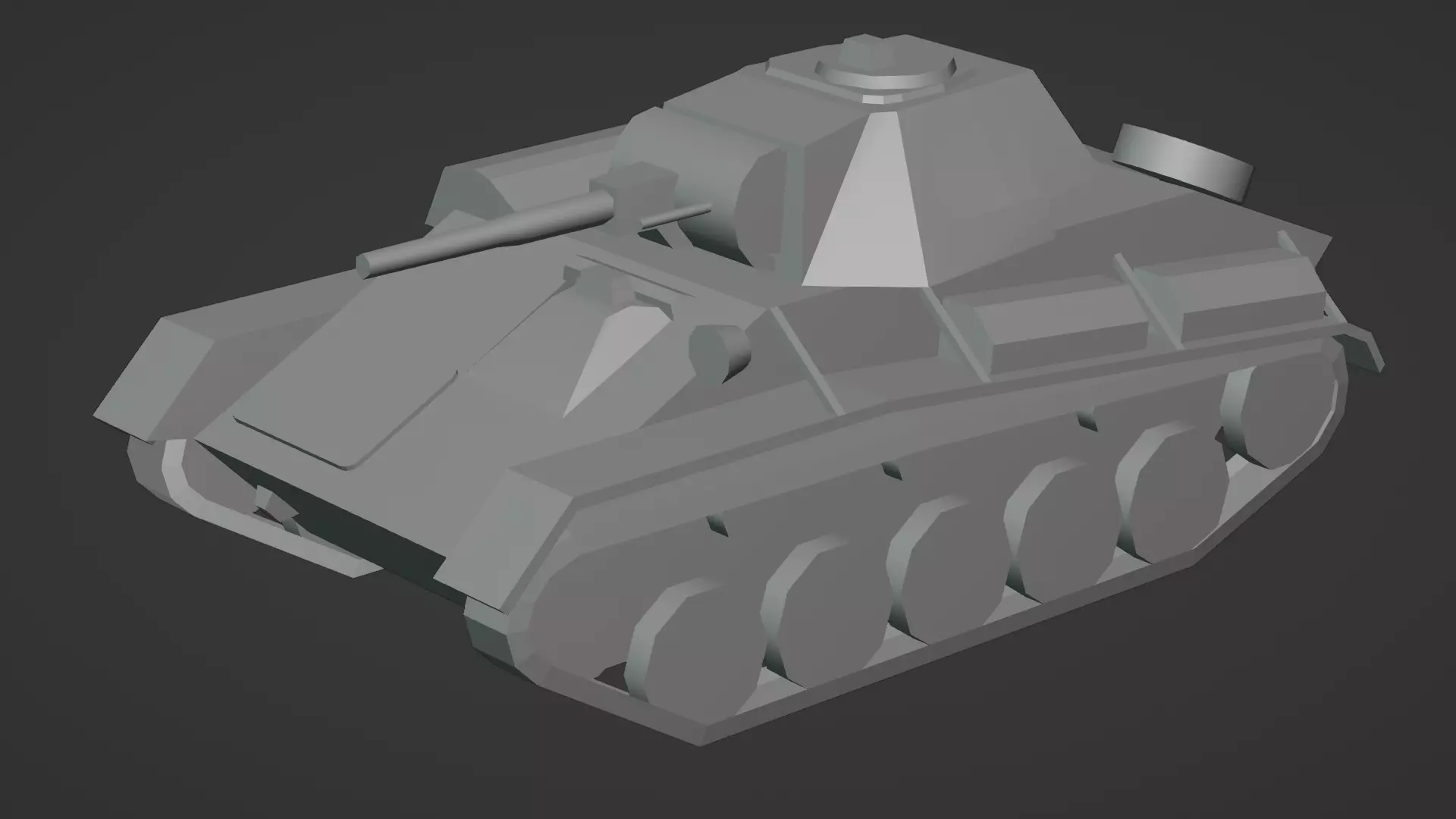  T-70 Light Tank 3D Model Low-poly 3D model_23