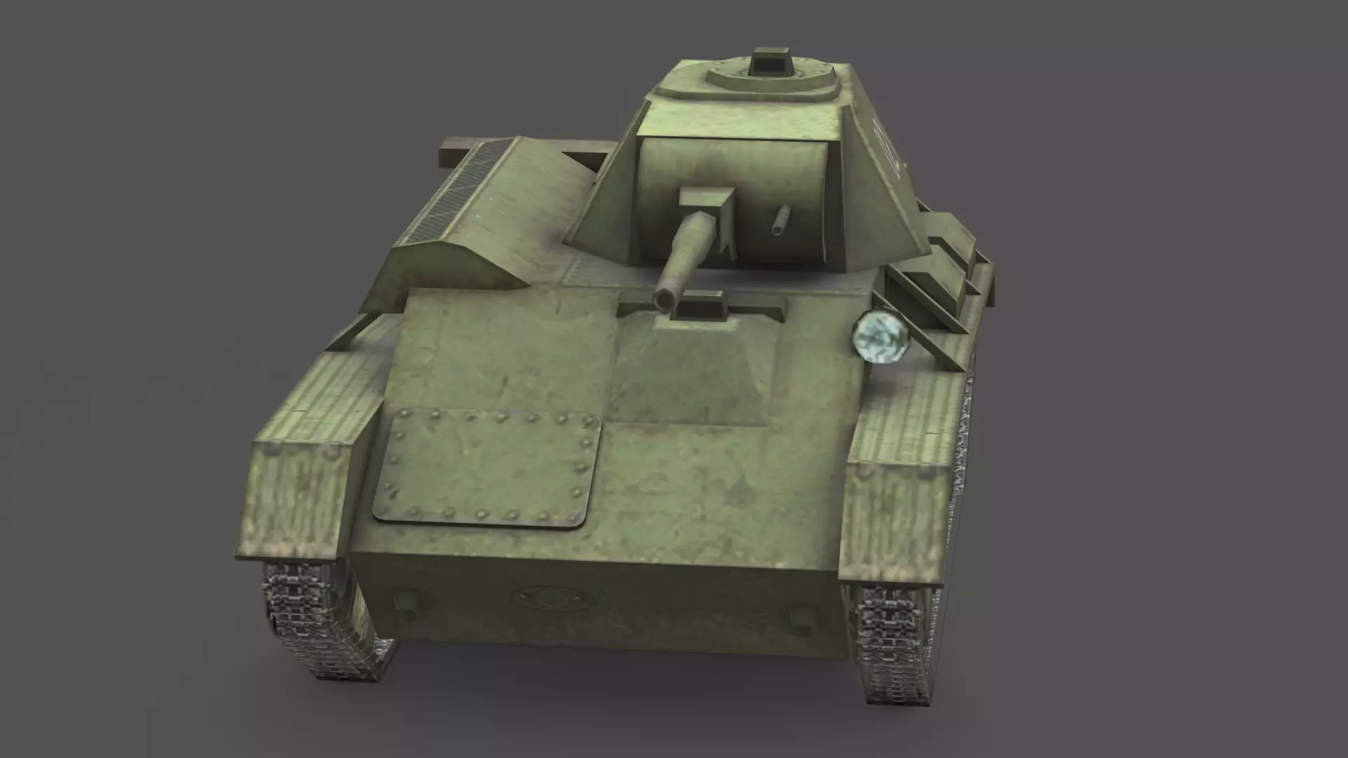  T-70 Light Tank 3D Model Low-poly 3D model_10
