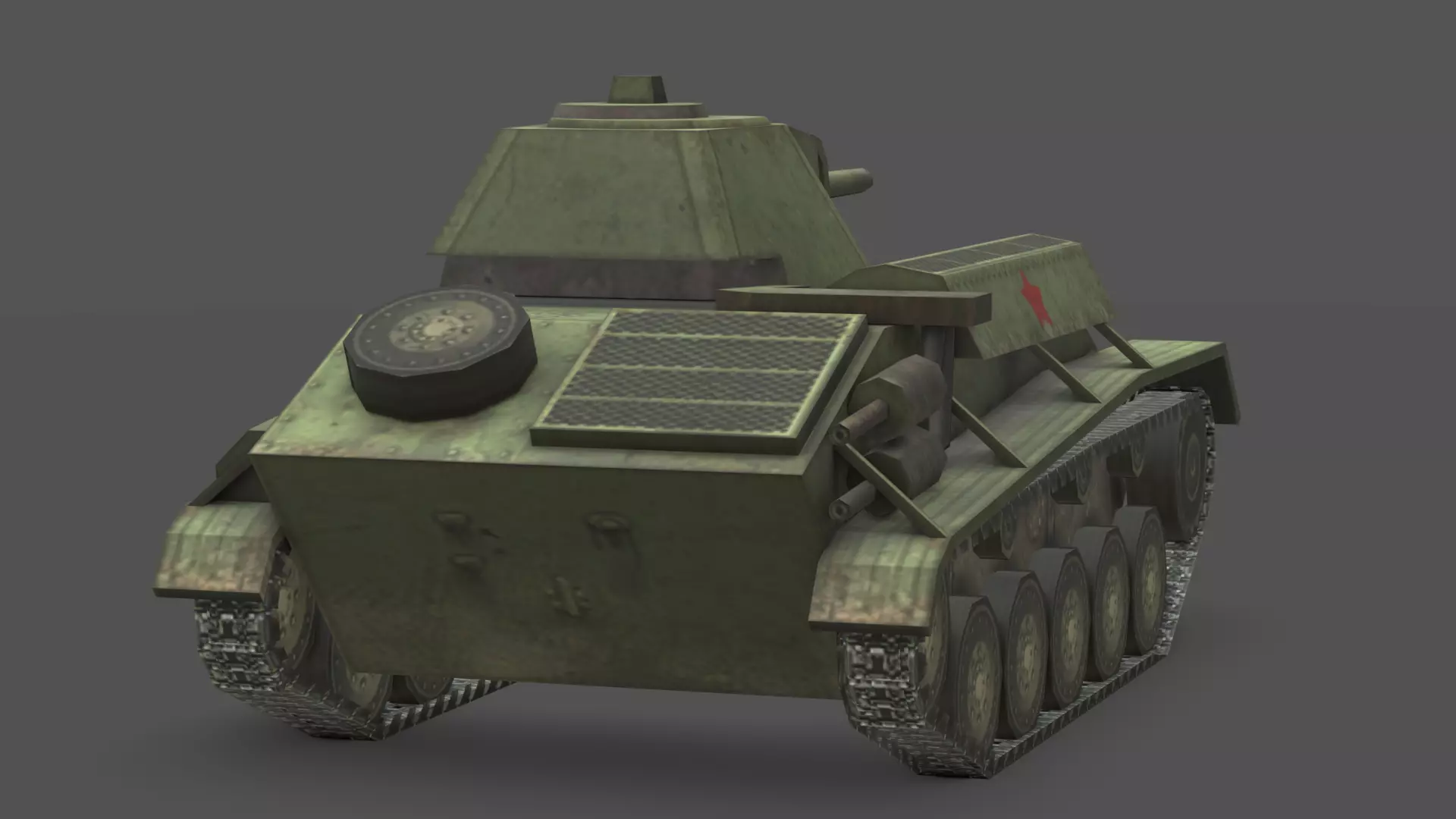  T-70 Light Tank 3D Model Low-poly 3D model_1